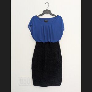 Blue and Black Dress